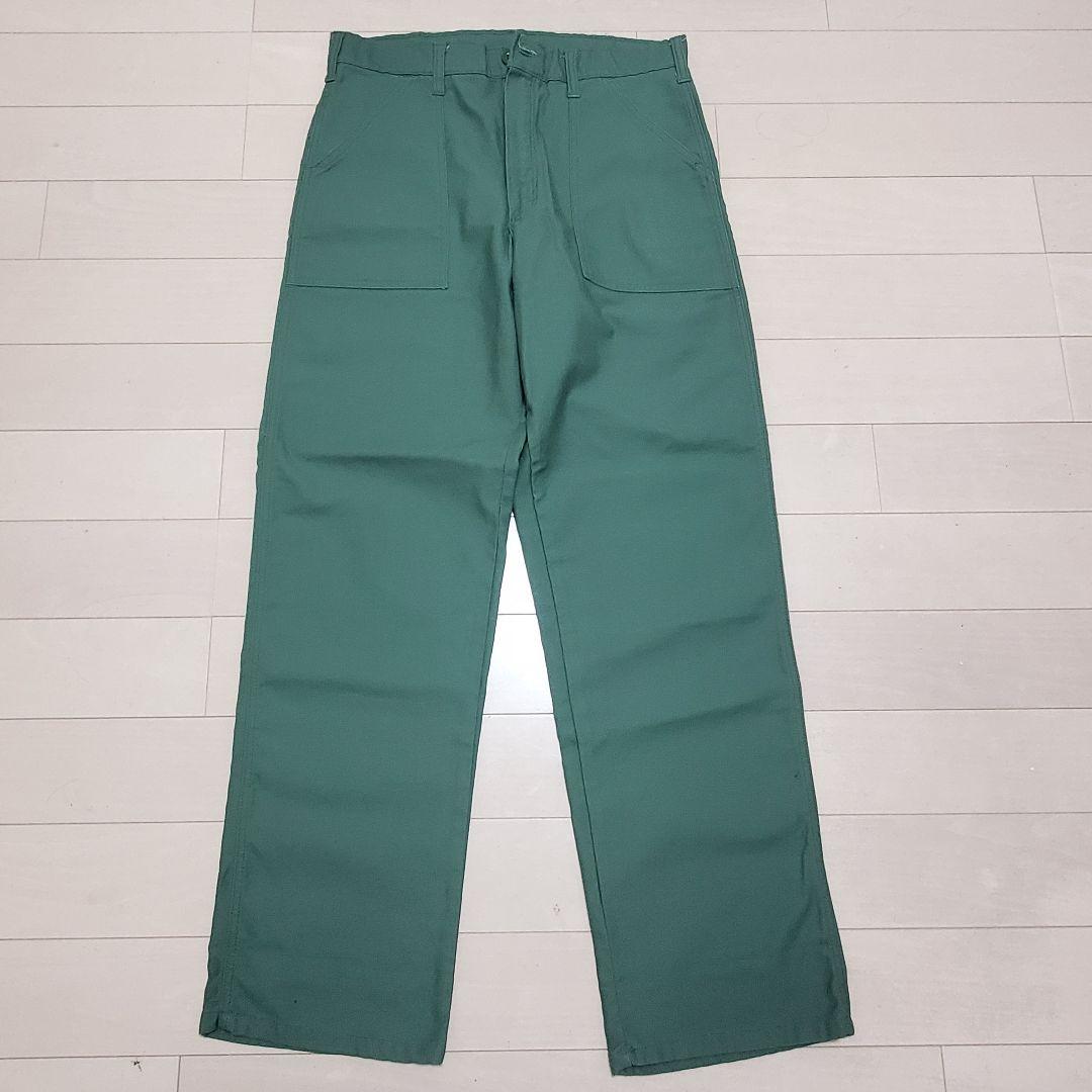 GUNG HO/ガンホー ベイカーパンツ カーキ 裾上無 MADE IN USA