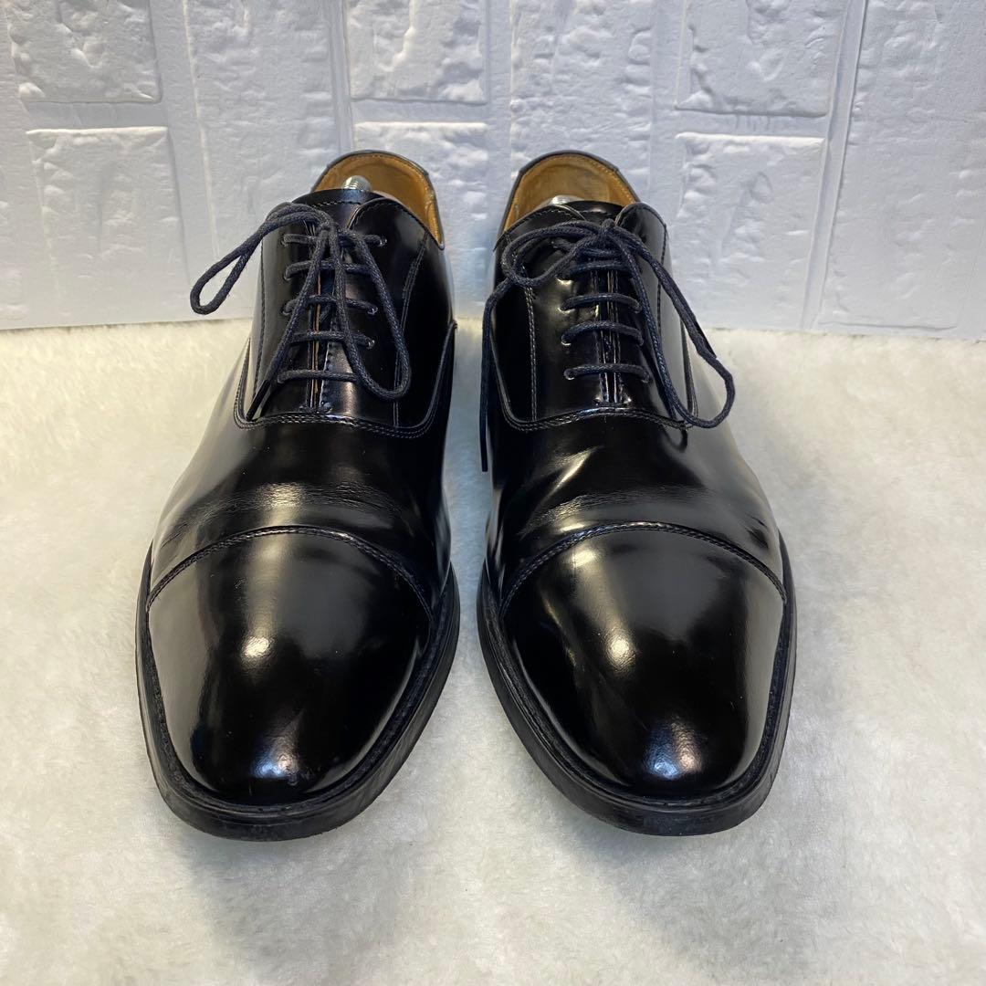 【美品】REGAL リーガル ストレートチップ 革靴 黒 27cm 811R