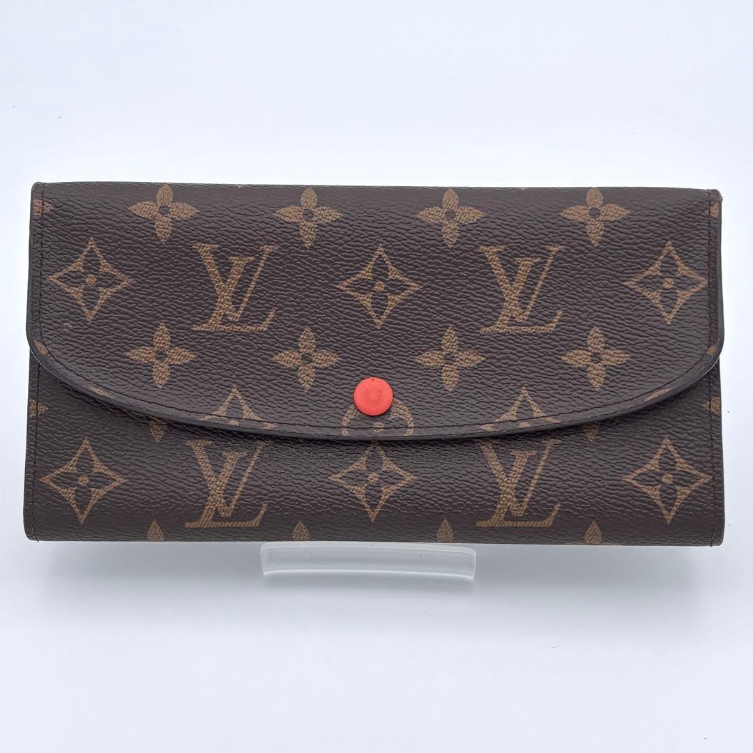 ルイヴィトン モノグラム ポルトフォイユ エミリー オレンジ　長財布　正規品