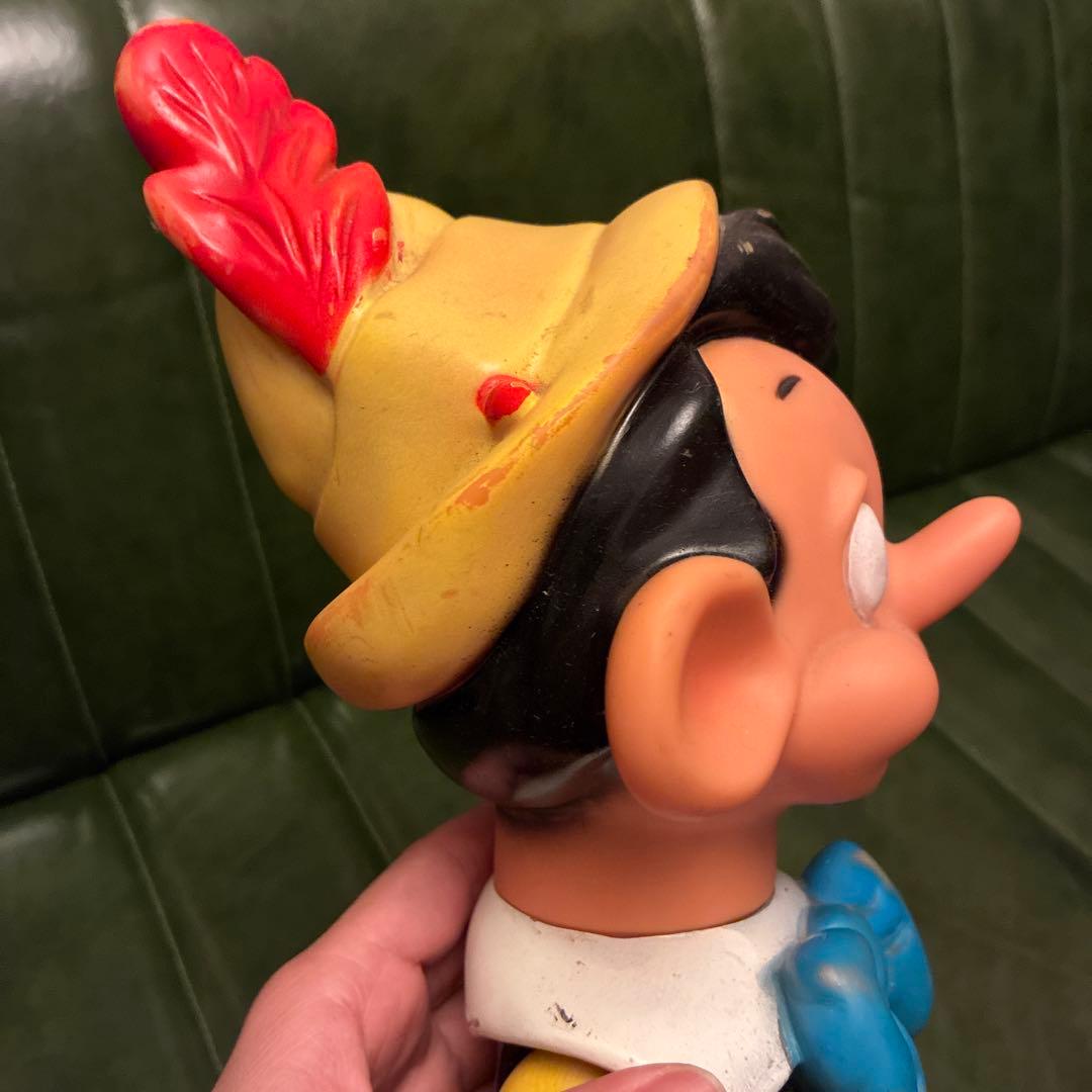 希少 ディズニー ピノキオ ラバー スクイーク ドール ソフビ ファモサ社
