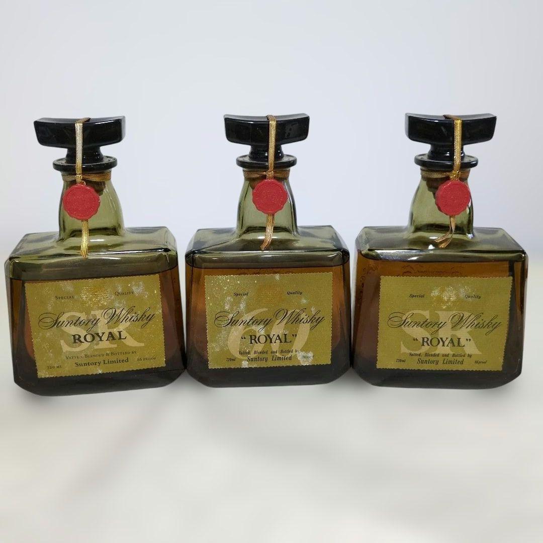 SUNTORY サントリーウィスキー60'＆ローヤル　720ml　計3本セット