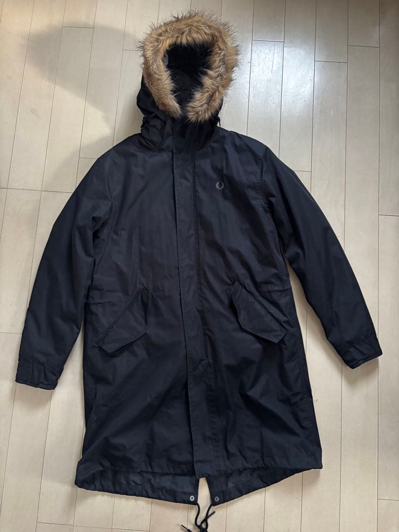 FRED PERRY プリマロフト ライナー モッズコート M ブラック ダウン