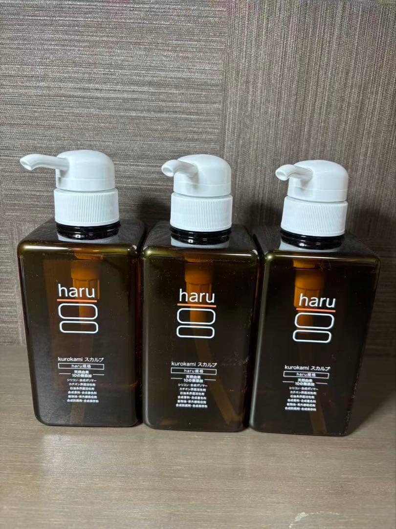 #新品未開封haru kurokami スカルプ 400ml×3点