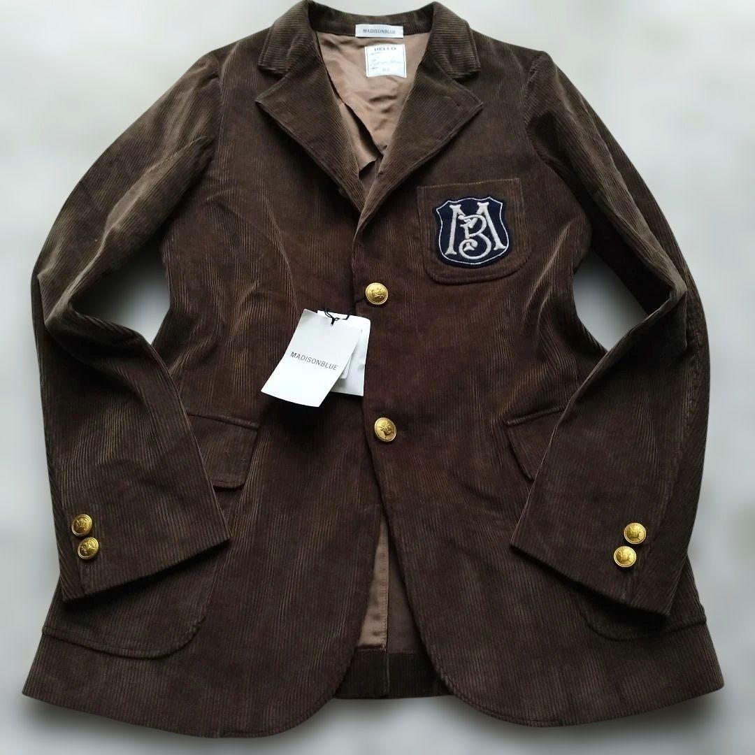 新品✨マディソンブルー S3B CORDUROY BLAZER ブラウン 02