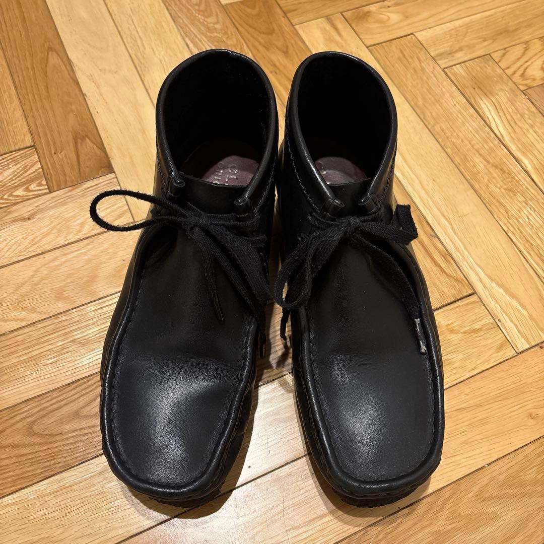 靴 Clarks / Wallabee Boot Leather BLACK