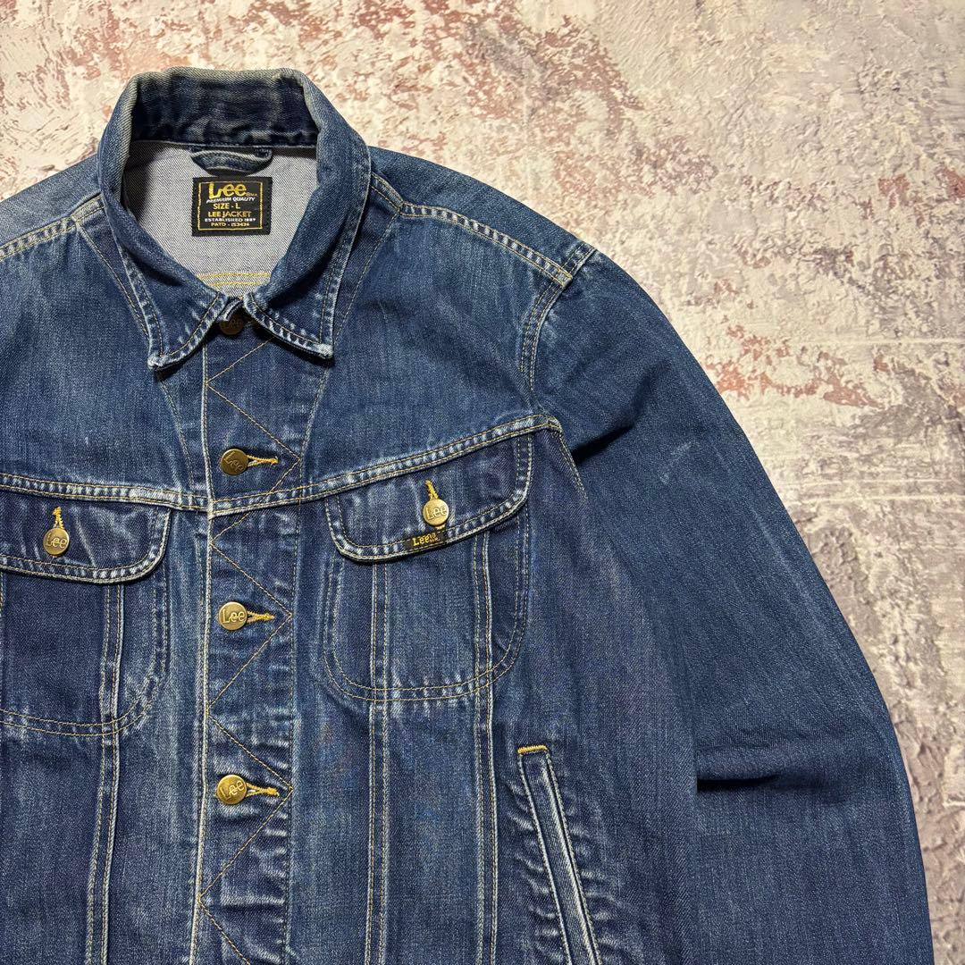 極上 Lee リー Gジャン デニムジャケット ブルー 101-Jタイプ L