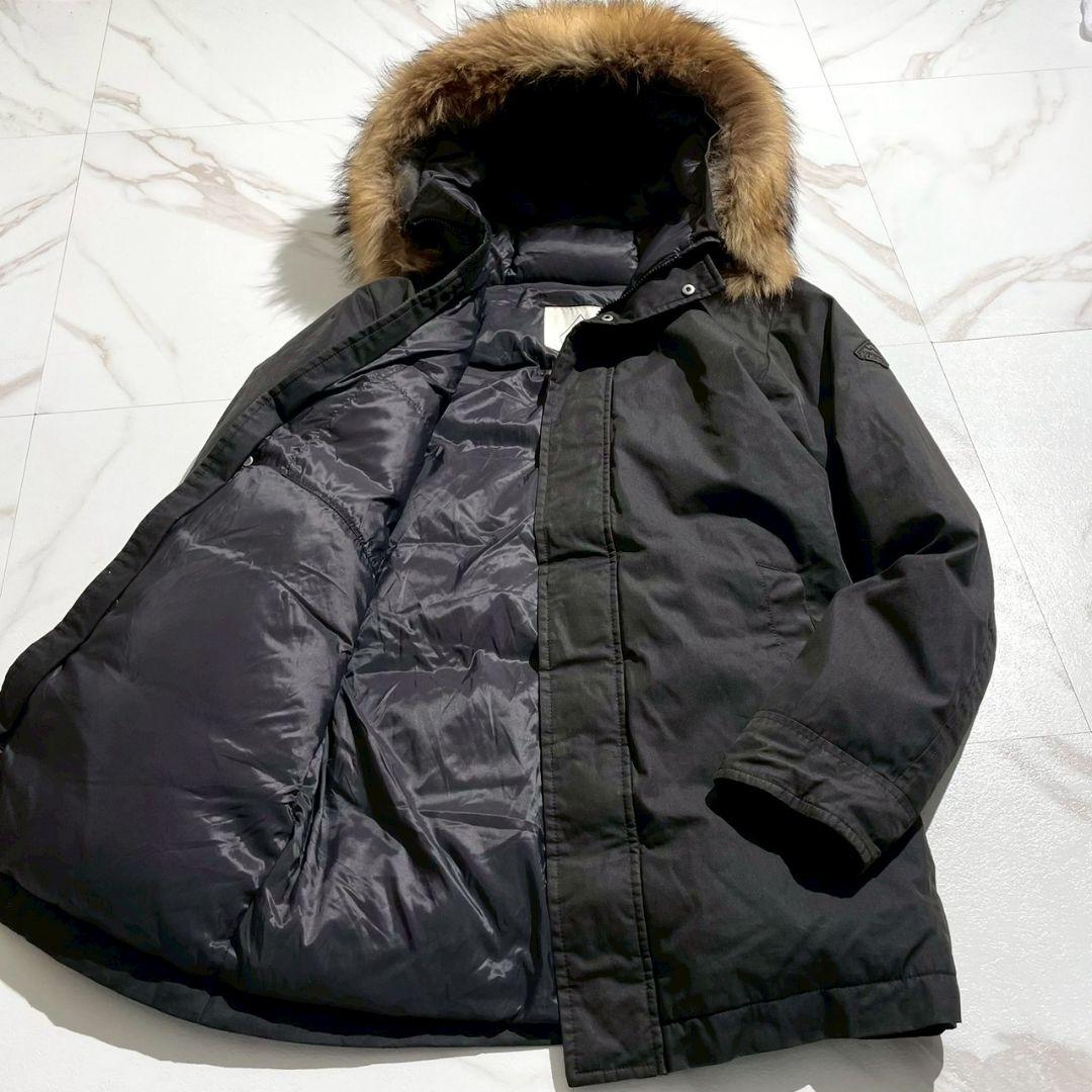 ピレネックス アヌシー エディフィス別注 ブラック ファー ダウンジャケット