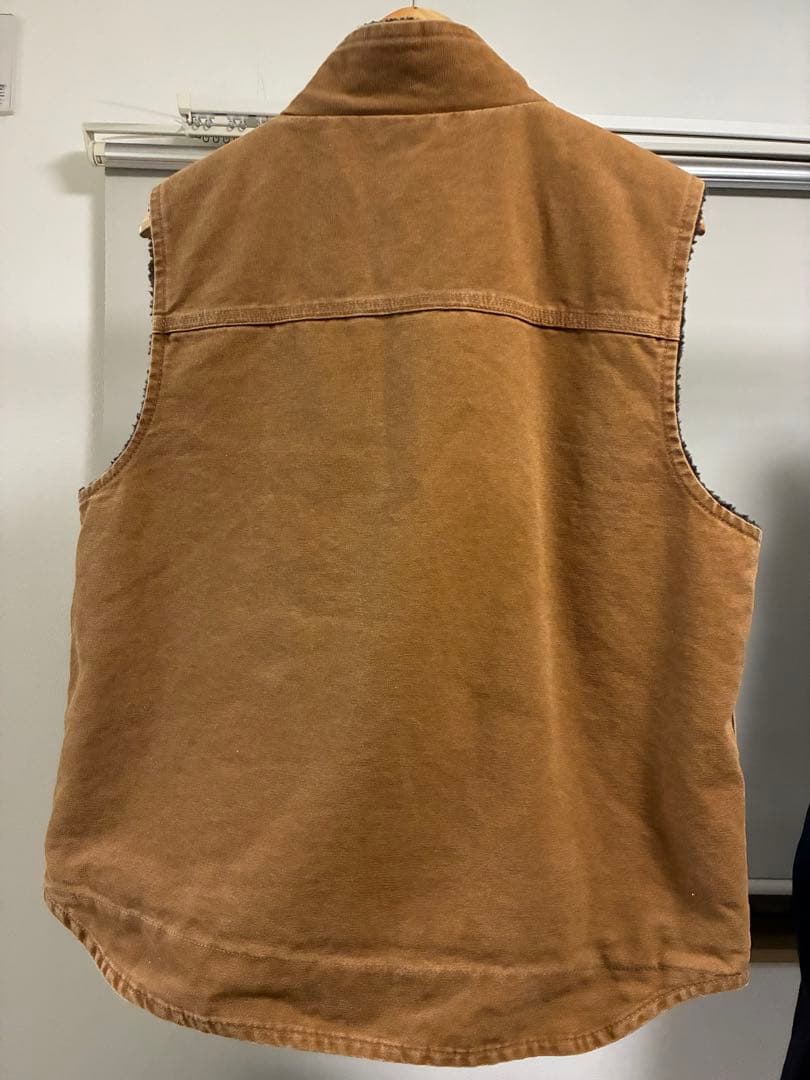 極美品 希少モデル！カーハート ヴィンテージ ダック生地モックネック ボアベスト