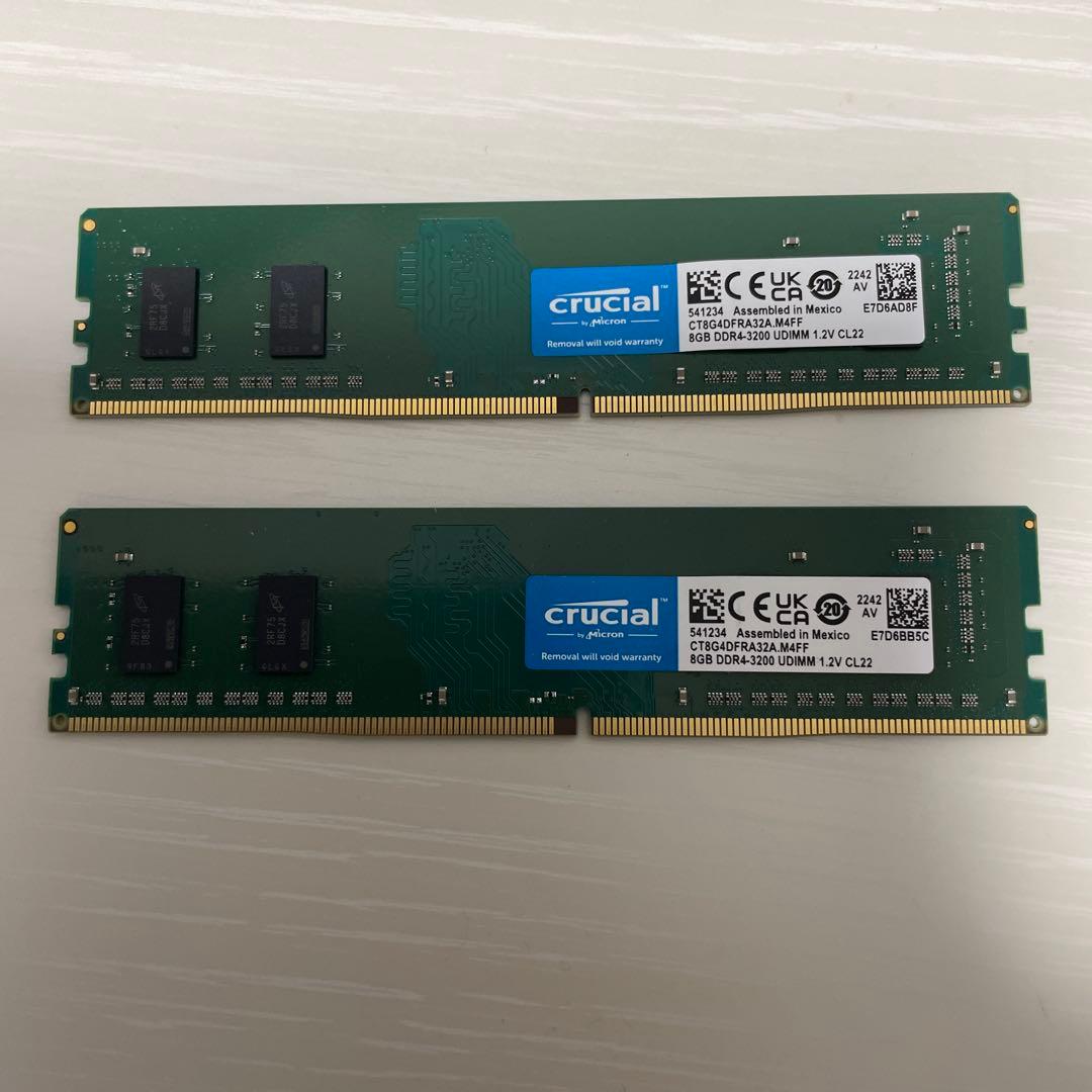 DDR4-3200 8GB×2