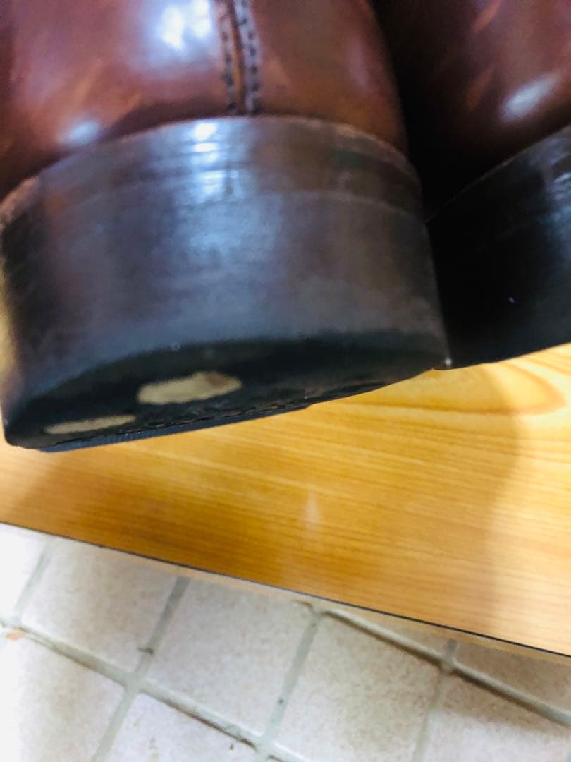 WHEEL ROBE ブラウンレザードレスシューズ