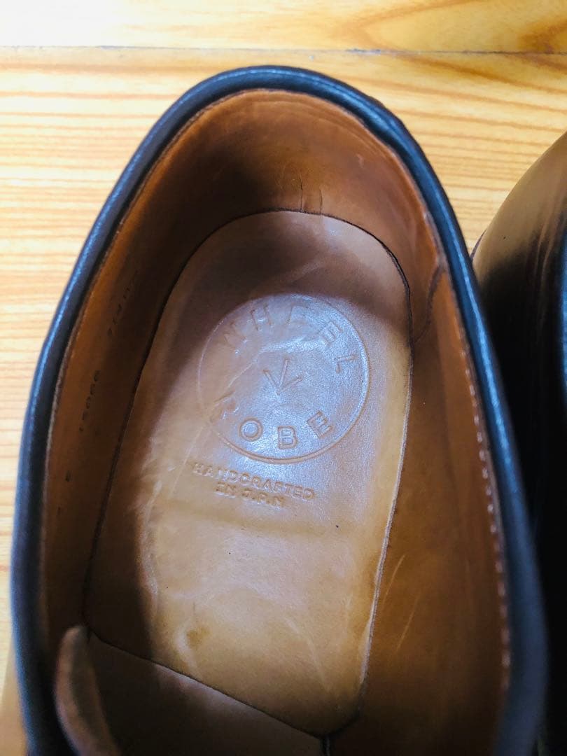 WHEEL ROBE ブラウンレザードレスシューズ