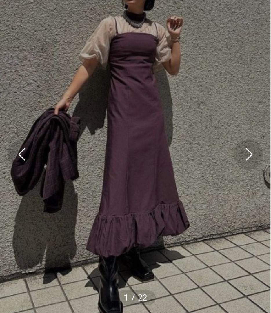 スーツ・フォーマル・ドレス Ameri Vintage LAYERED BALLOON HEM DRESS