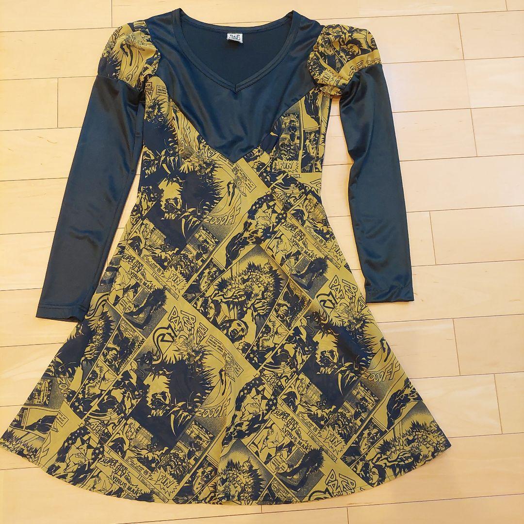 ジャンポールゴルチェ アメコミ　長袖ワンピース40