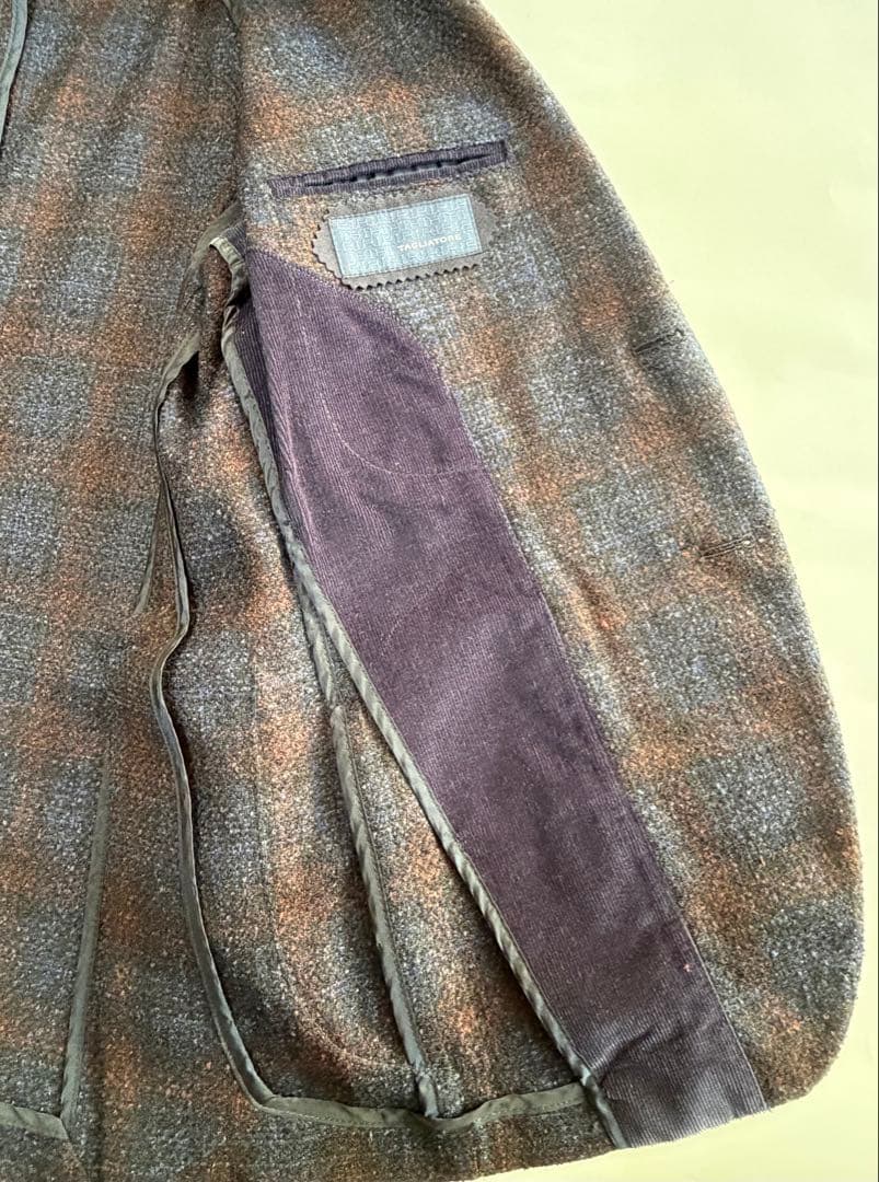 【美品】TAGLIATORE チェック柄ジャケット 46(M相当) イタリア製