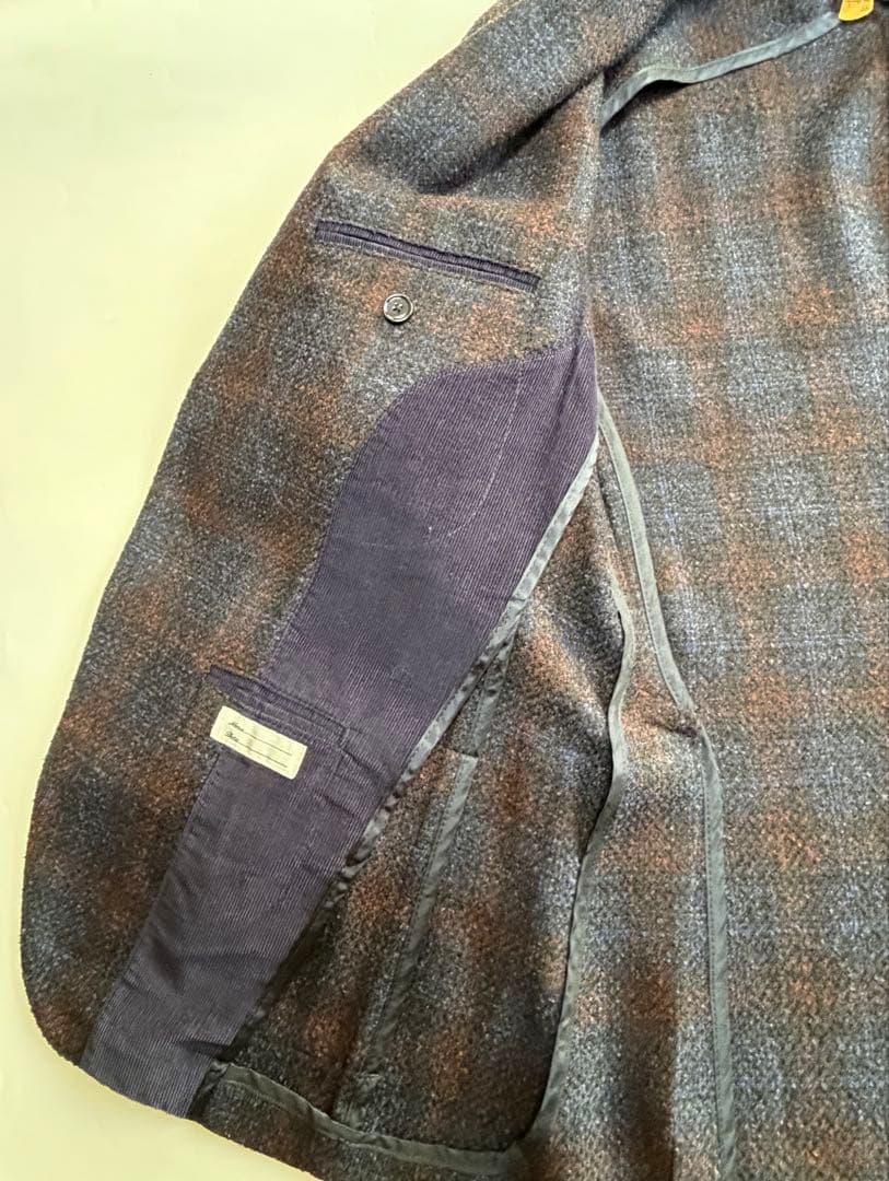 【美品】TAGLIATORE チェック柄ジャケット 46(M相当) イタリア製