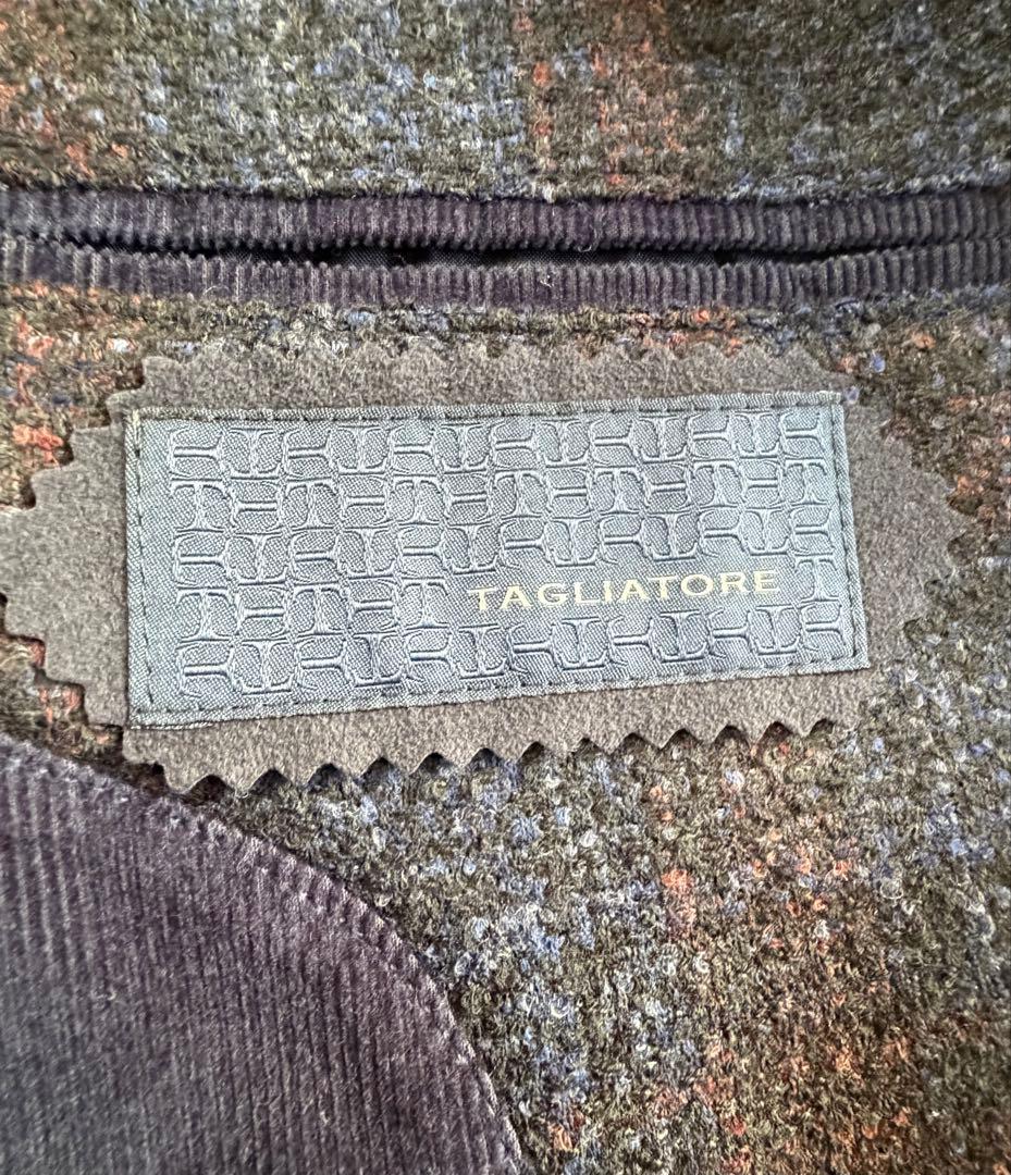 【美品】TAGLIATORE チェック柄ジャケット 46(M相当) イタリア製