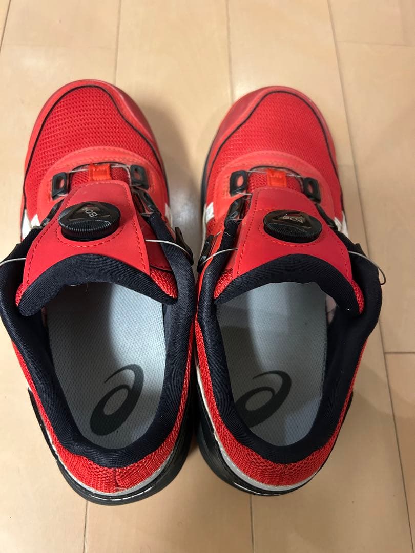 【phanluyen】ASICS BOAシステム レッド安全靴24.5cm