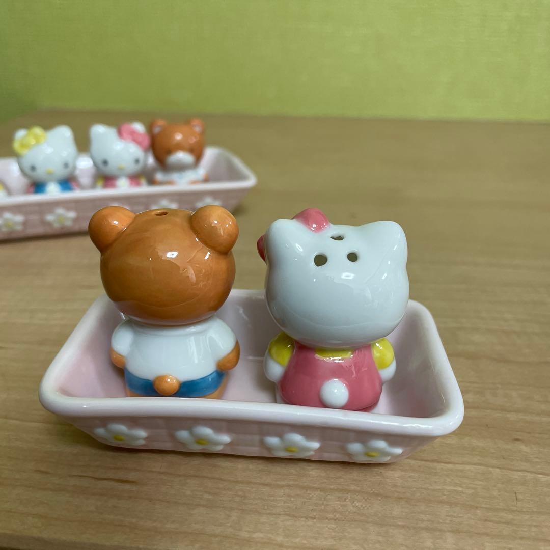 ハローキティ　希少　箸置き　調味料入れ　レア　レトロ　HELLO KITTY