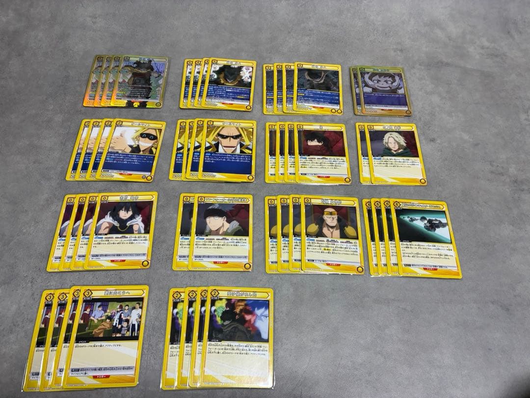 ユニオンアリーナ　黄デクデッキ 黄色　ヒロアカ　デッキ　ユニアリ