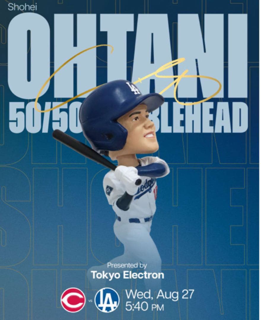 大谷翔平　50/50 バブルヘッド　来場者限定　スタジアム配布　冊子付