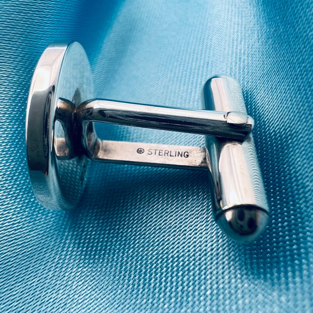 美品　ティファニー　シルバー　18K コンビ　カフス　カフリンクス　ラウンド