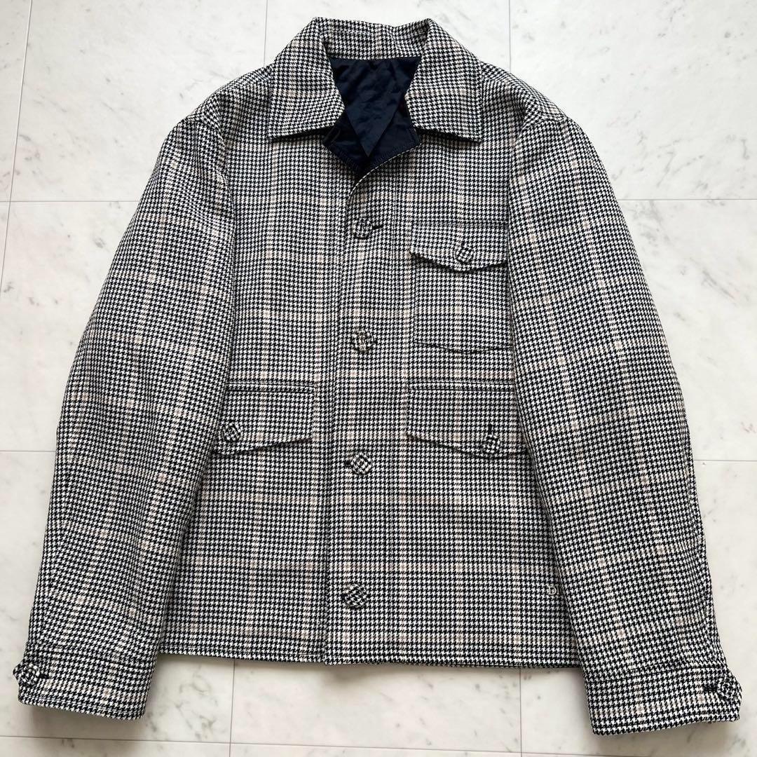 DIOR HOMME 22AW 千鳥格子 ロゴ金具 ジャケット 50