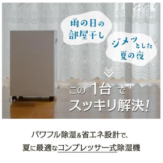 除湿機 １日最大6リットル除湿 コンプレッサー式 衣類乾燥対応 省エネ