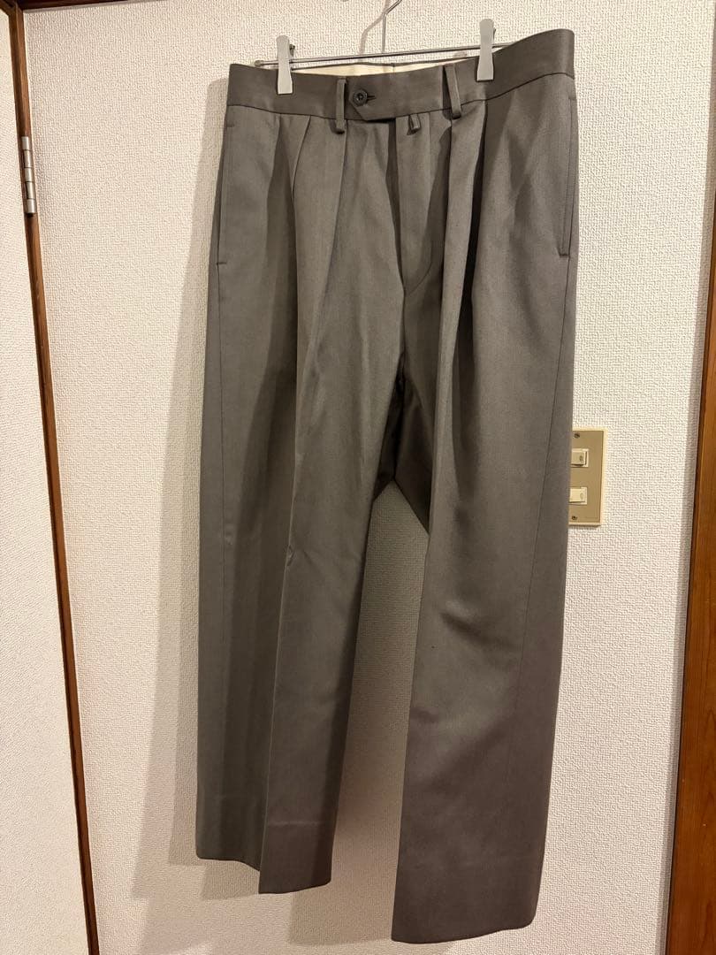 NEAT ウールコットンスラックス　グレー