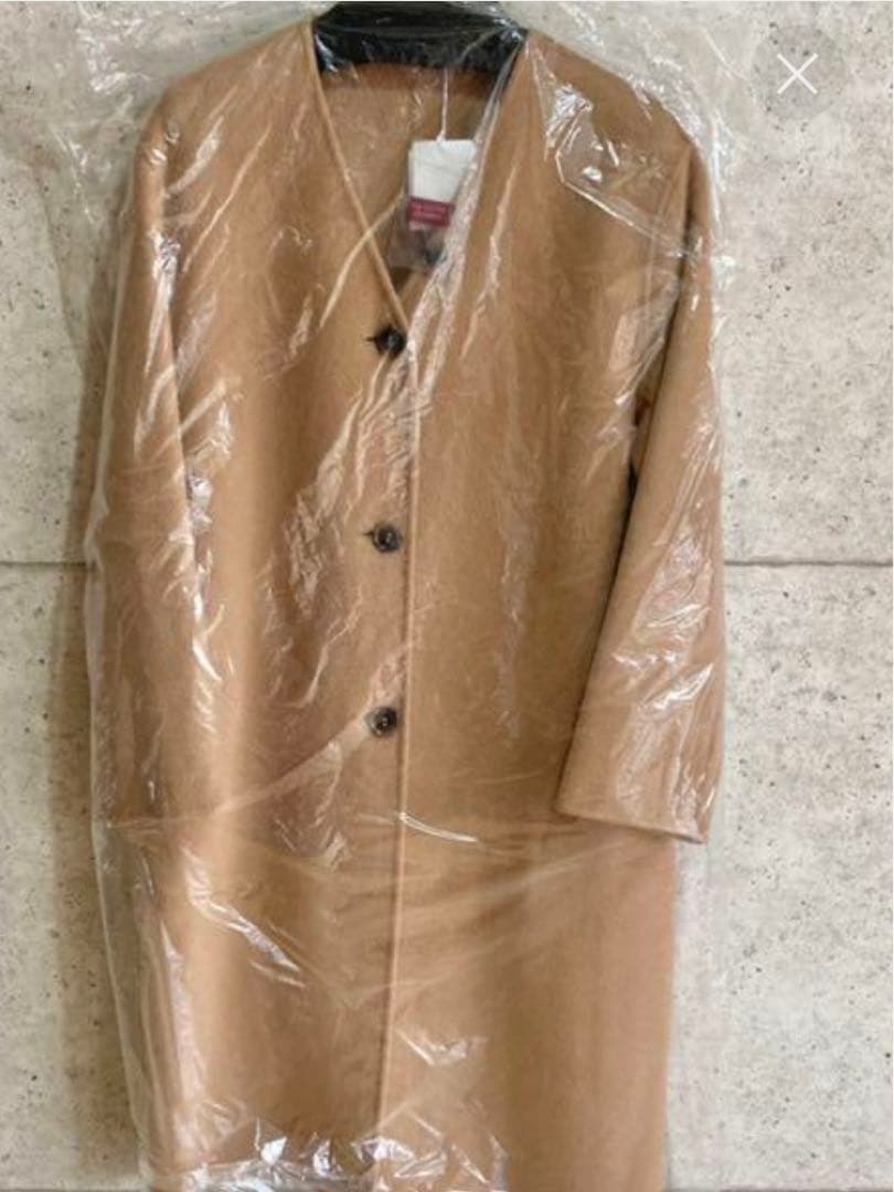 新品　コントワー・デ・コトニエ カシミヤブレンド リバー　ノーカラーコート