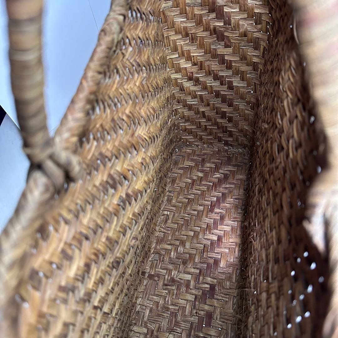 国産☆山葡萄☆カゴバッグ☆トートバッグ☆編み込み☆