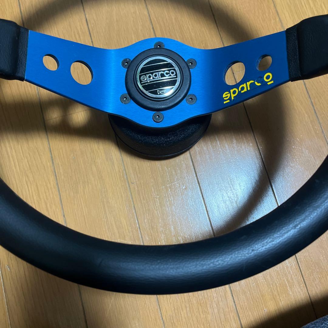 sparco ステアリングホイール 青