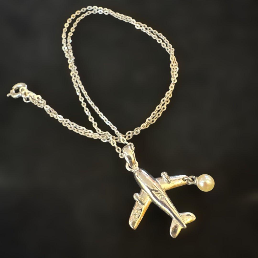 MIKIMOTO ミキモト 飛行機　ネックレス JAS