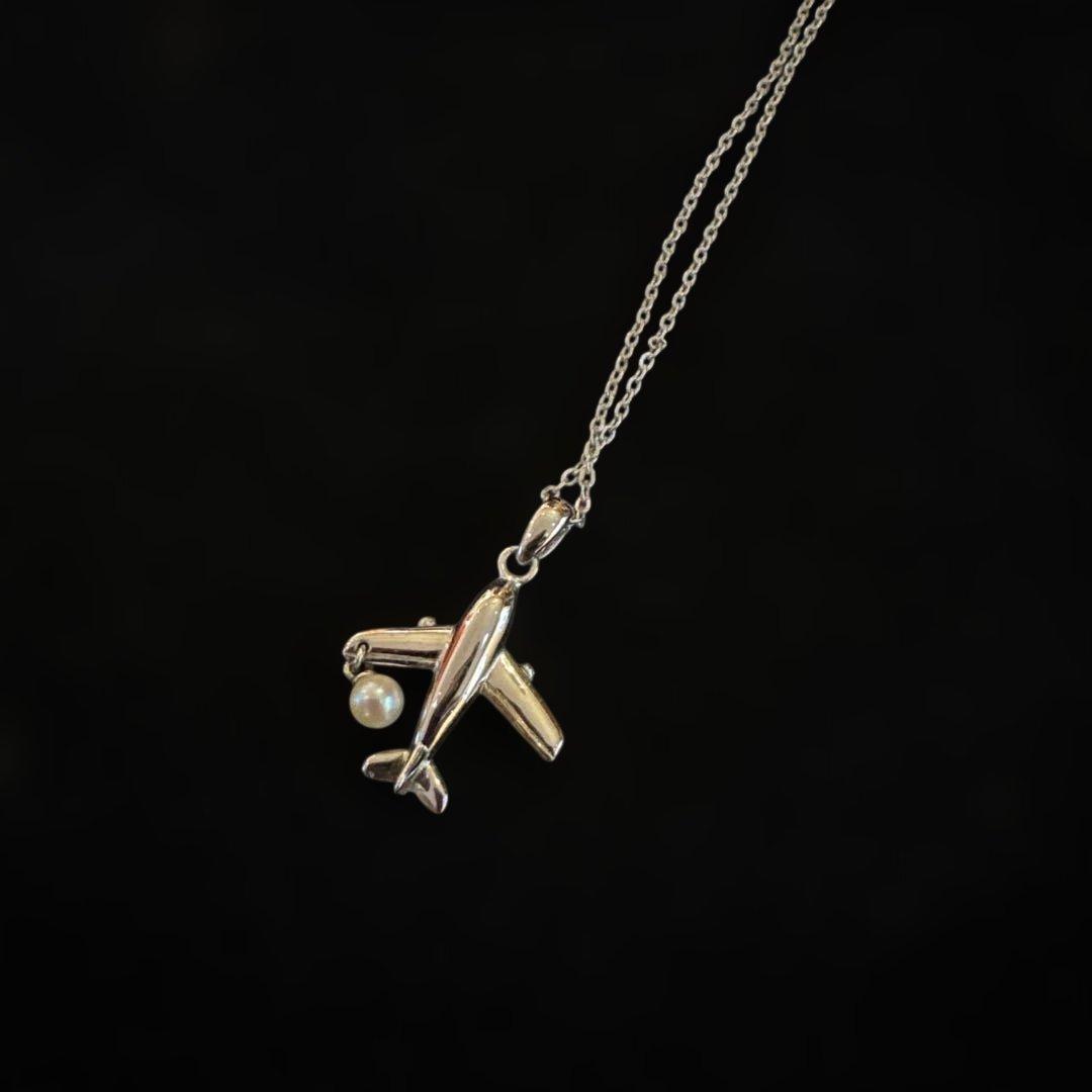MIKIMOTO ミキモト 飛行機　ネックレス JAS