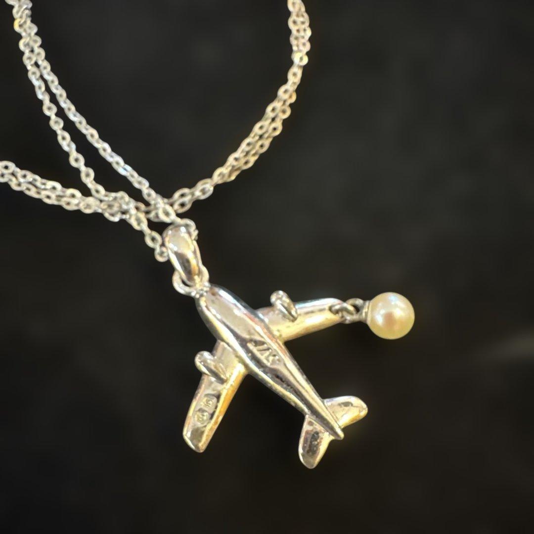 MIKIMOTO ミキモト 飛行機　ネックレス JAS