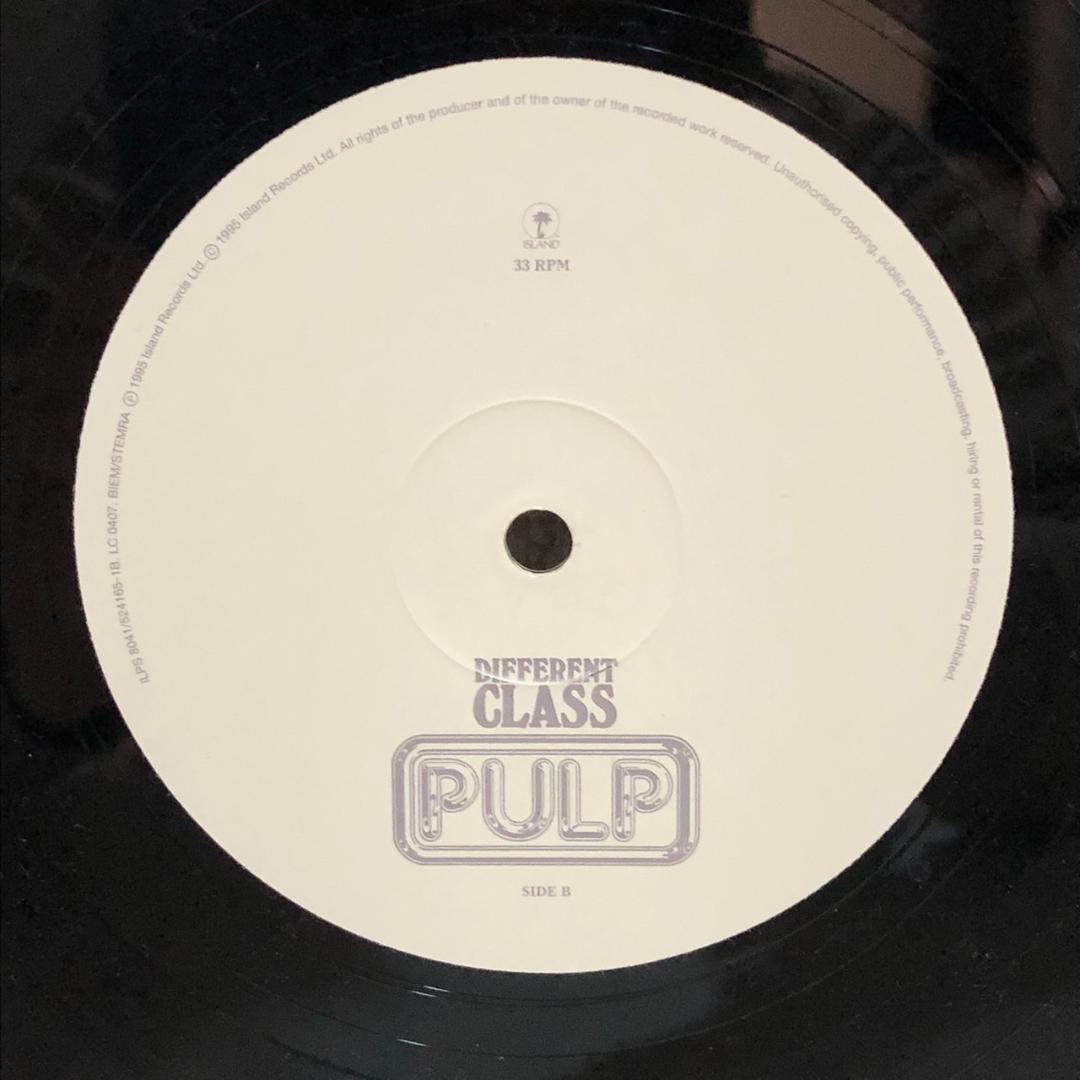 PULP Different Class UK Original レコード