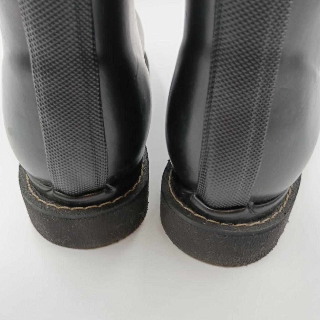 ILSE JACOBSEN レインブーツ レースアップ ブラック ２４cm