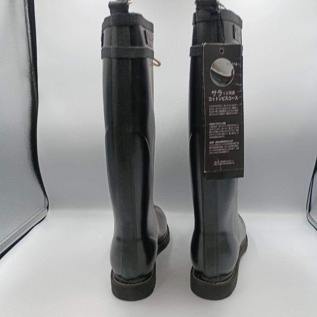 ILSE JACOBSEN レインブーツ レースアップ ブラック ２４cm