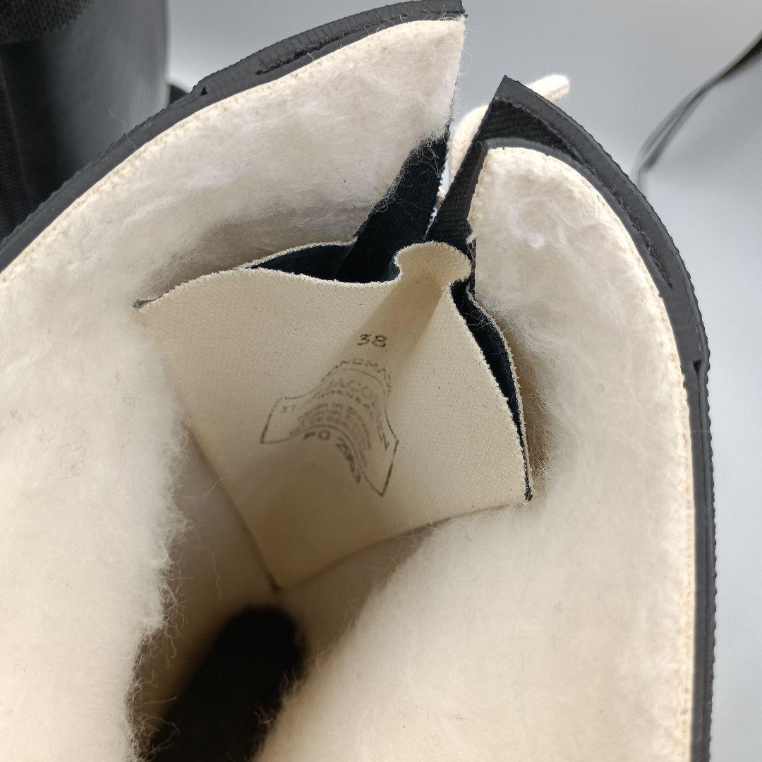 ILSE JACOBSEN レインブーツ レースアップ ブラック ２４cm