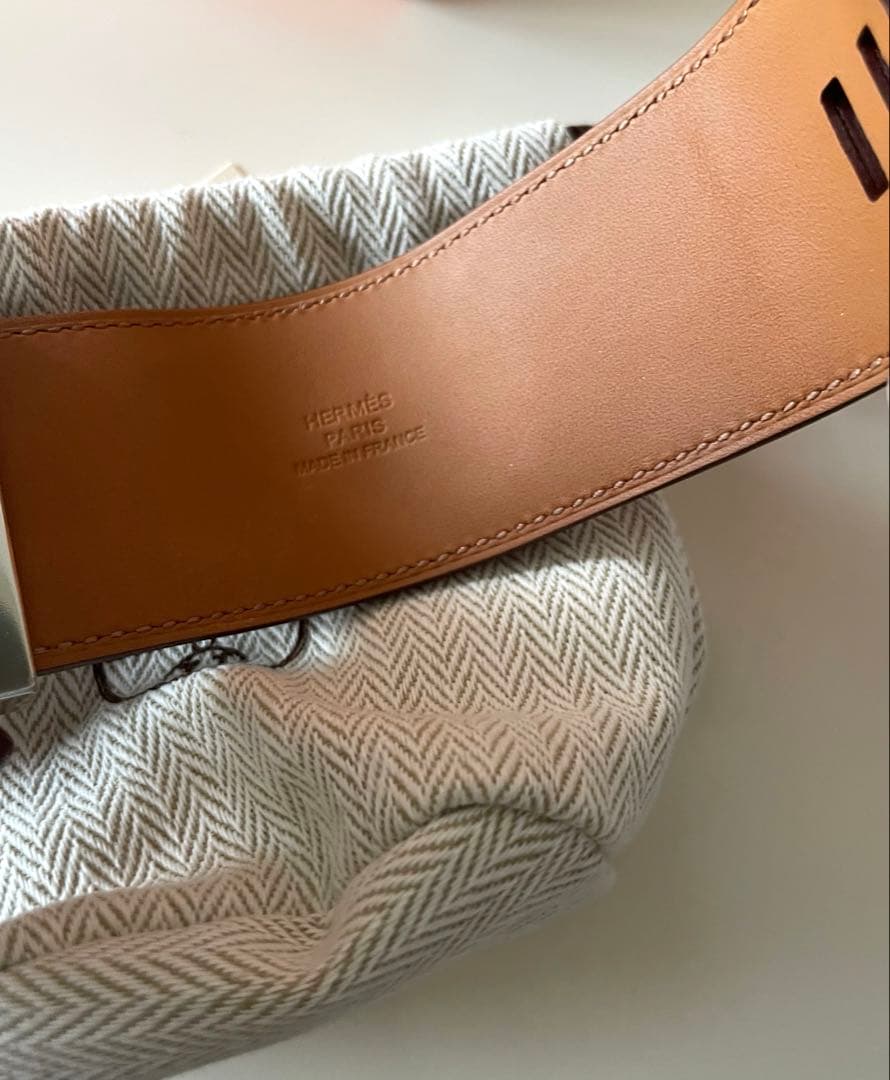 未使用　エルメス　コリエドシアン　ブレスレット　ゴールド　シルバーパラディウム