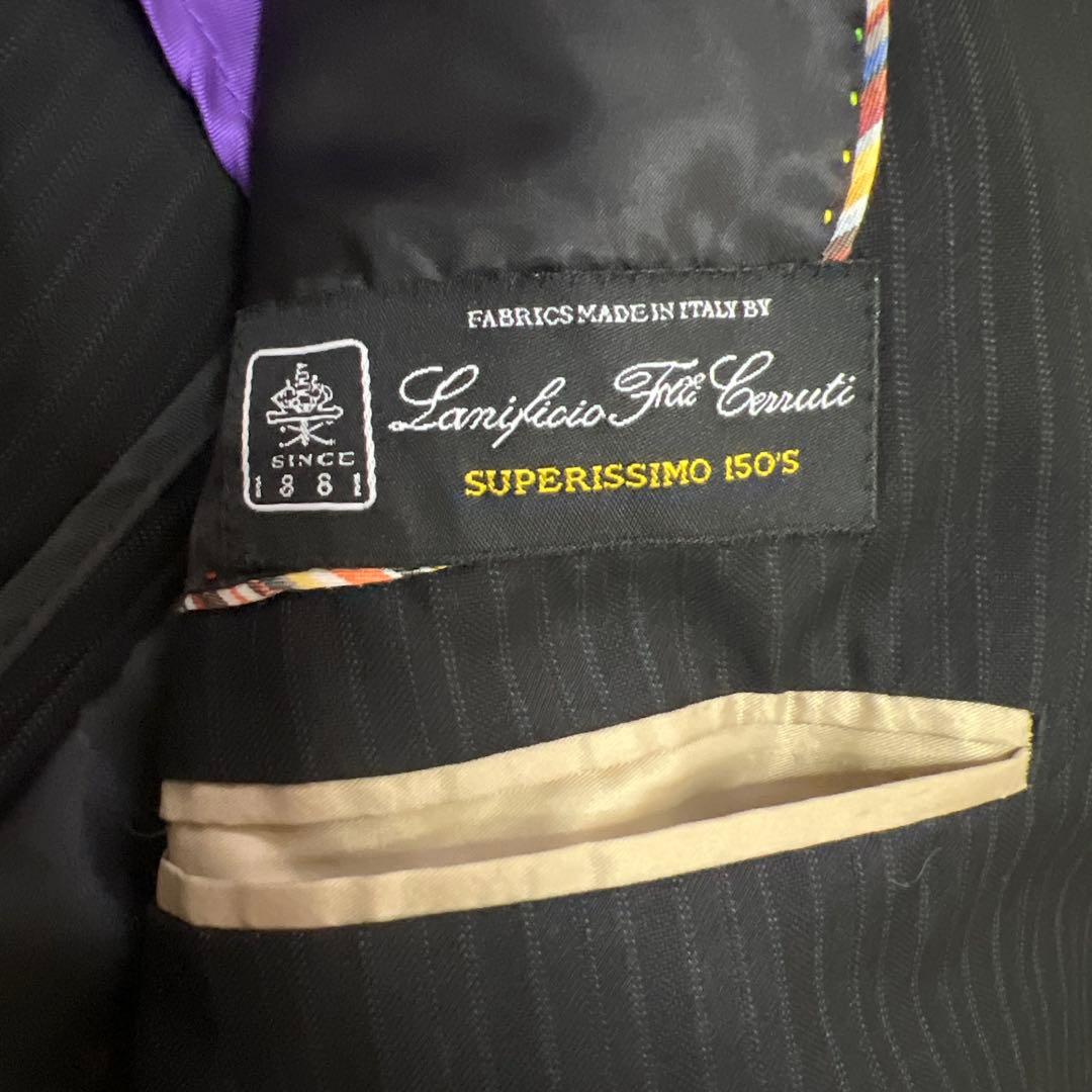 【美品】ポールスミス セットアップ マルチストライプ チェルッティ ブラックXL