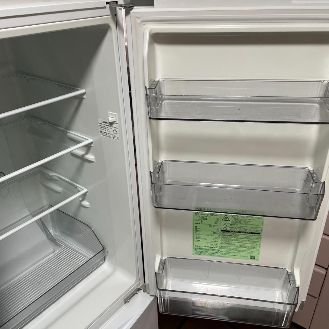 【極美品・送料無料】TOSHIBA 冷蔵庫 GR-S17BS(W) 170L