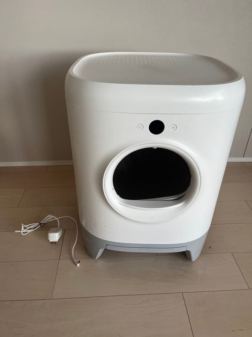 自動猫用トイレ 白