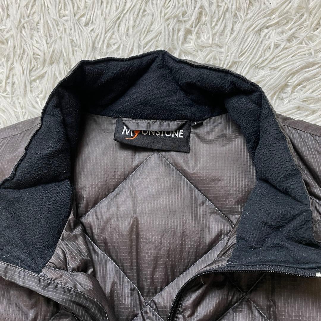 90s MOONSTONE グースダウン ダイヤキルティング L ブラウン