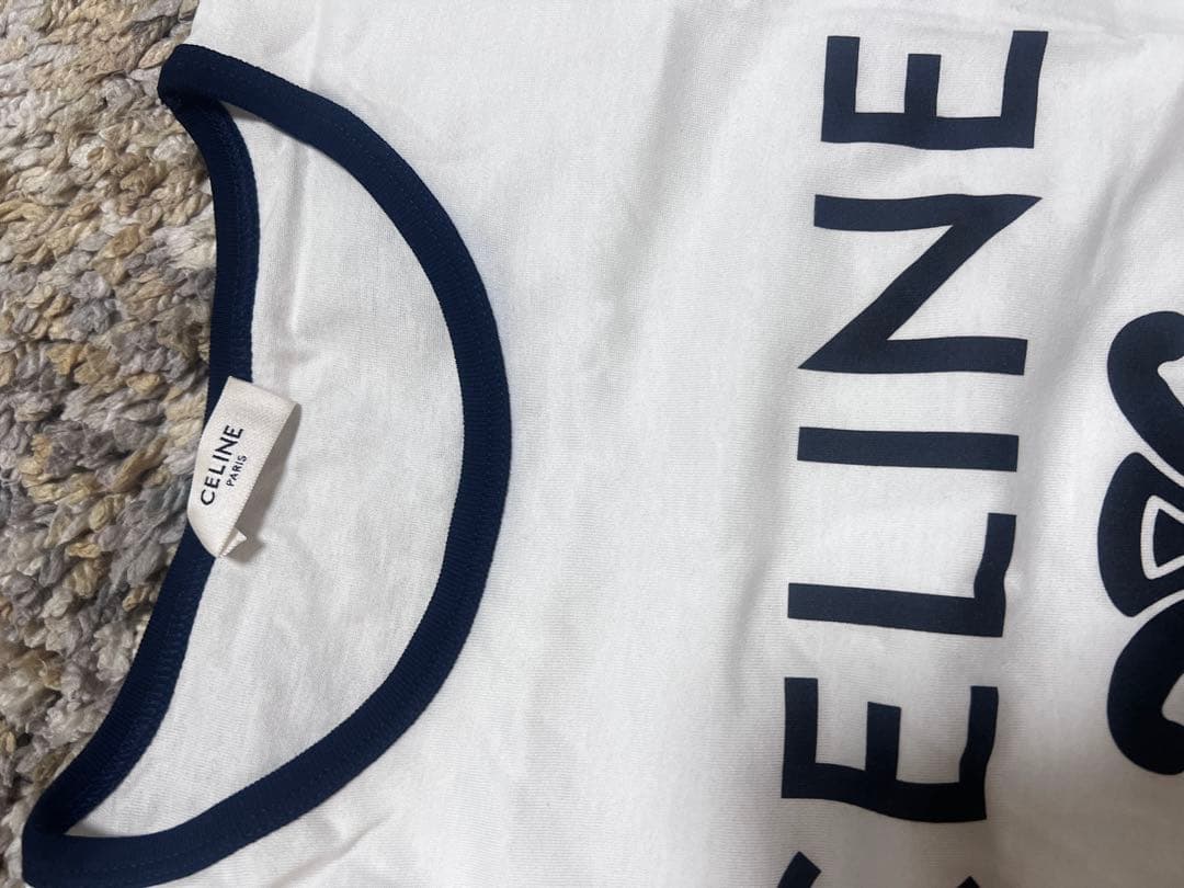 CELINE ロゴ Tシャツ ホワイト