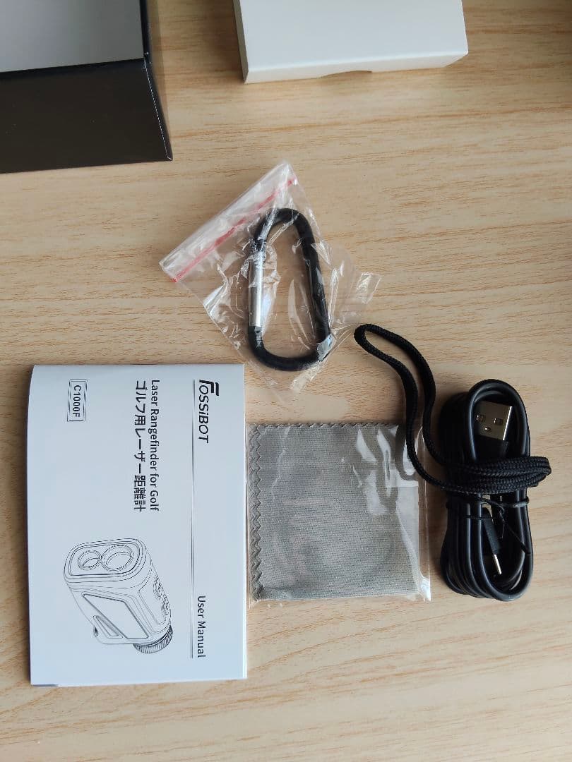 美品　FOSSiBOT レーザー距離計 3点間測定 C1000F ブラック