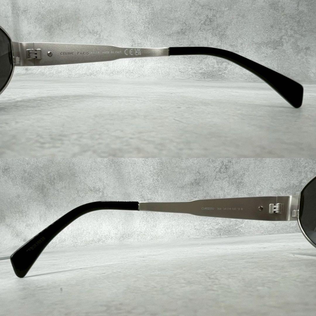 極美品◎セリーヌ　トリオンフ　メタル　01 サングラス　オーバル　ロゴ刻印
