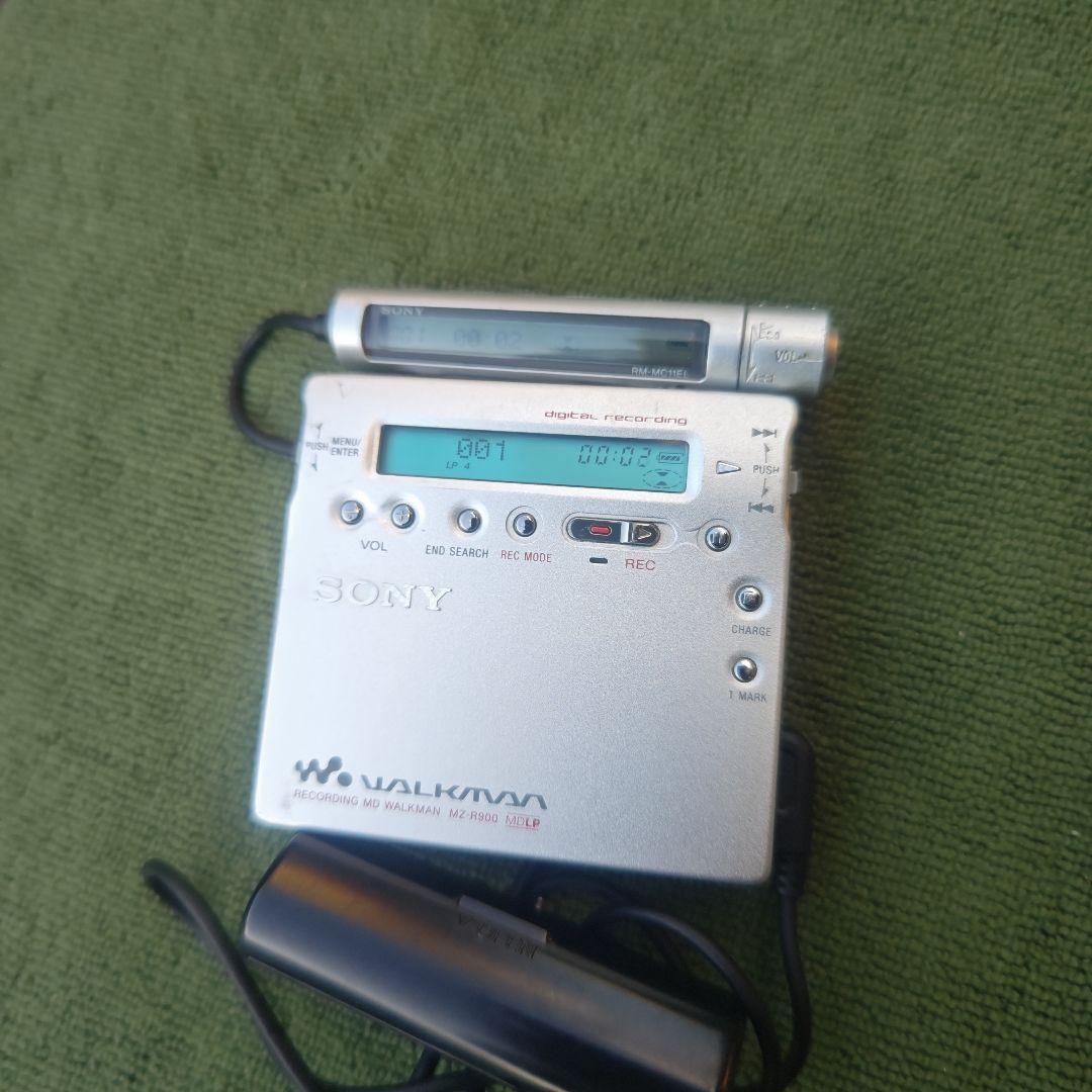 ソニー　ポータブルMDレコーダー　MZ-R900　乾電池用充電器セット