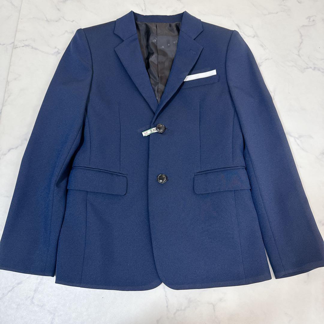 BEAMS DESIGNスーツ ネイビー フォーマルセット150 卒業式　卒服