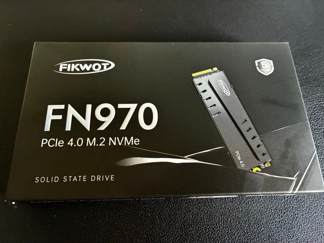 FN970 1TB PCIe 4.0 M.2 SSD DRAMキャッシュ