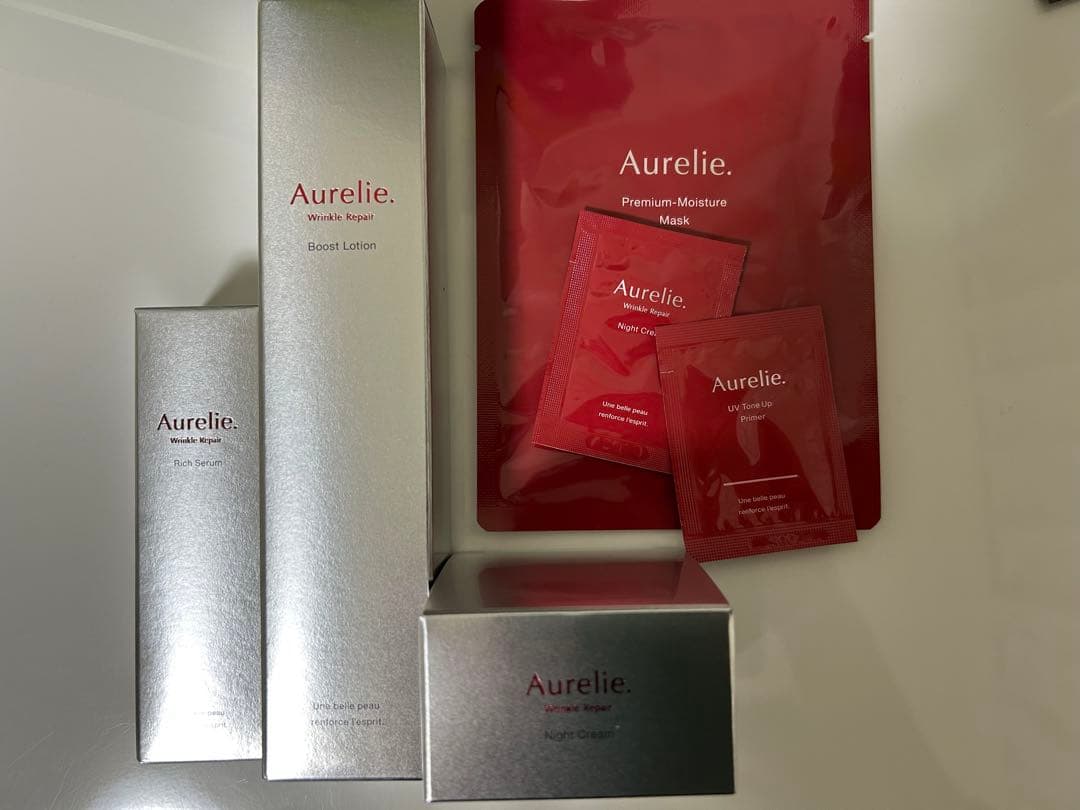 オレリー化粧水、美容液、ナイトクリーム